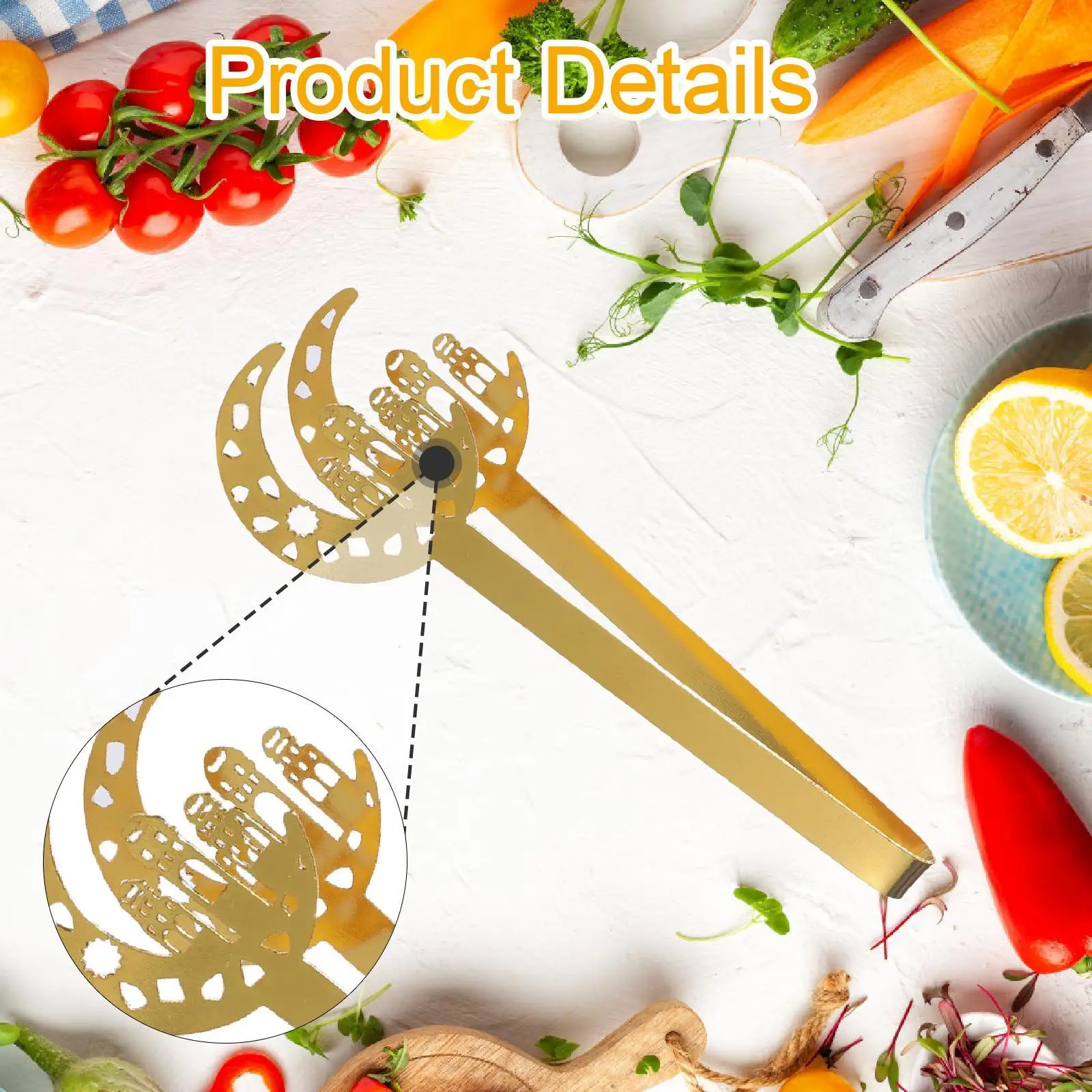Incense Holder Clip Metal Gold Incense Burner Clamp Kitchen Tea Room Tool for Bedroom Living Room