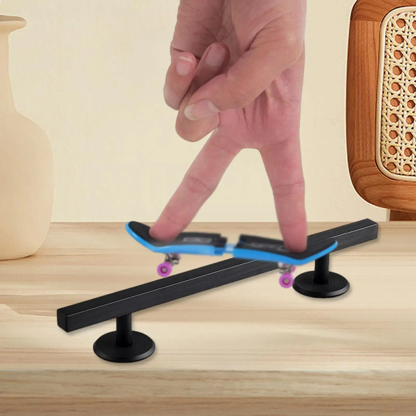 

Fingerboards Rail Versatile Party Favors Aluminum Alloy Finger Boards Training Accessories Deck Ramp Fingertips Movement Gift