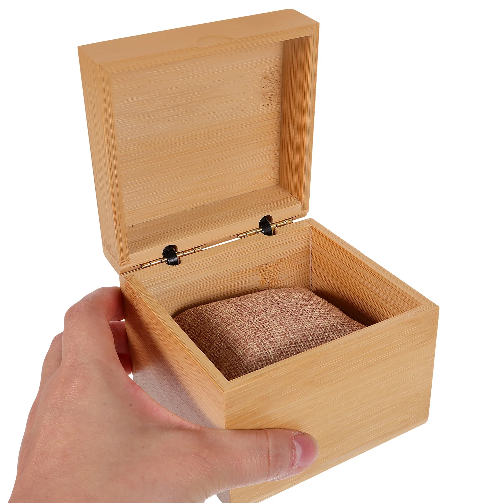 Bamboo Watch Single Packaging Watch Box Case Portable Travel Holder Storage ganizer Packaging Box Small Display Case