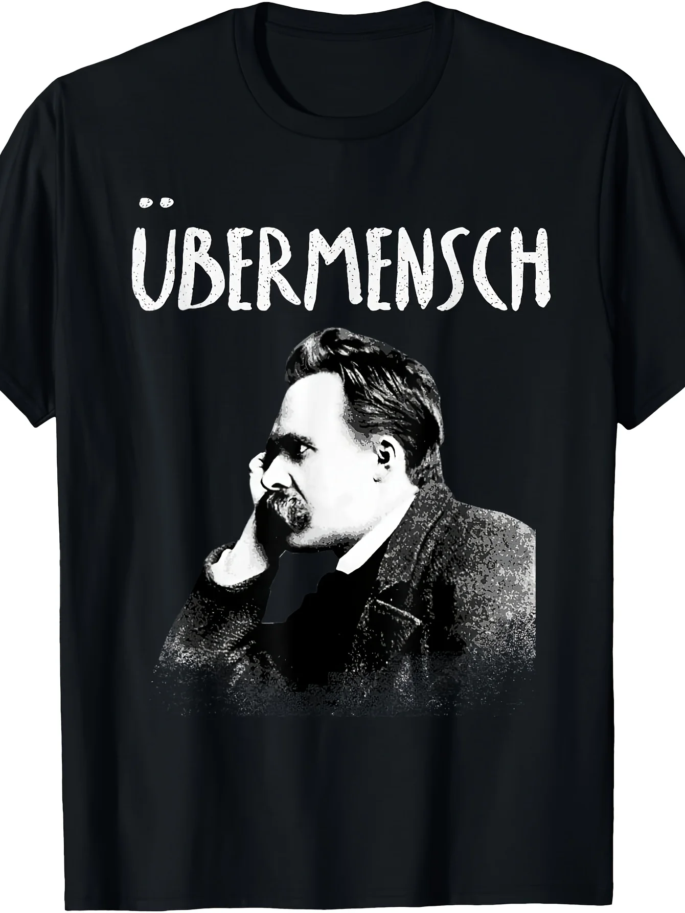Ubermensch T-shirt Nietzsche T-shirt Mens Vintage T-shirt Perfect for Home Outdoor Work Gifting