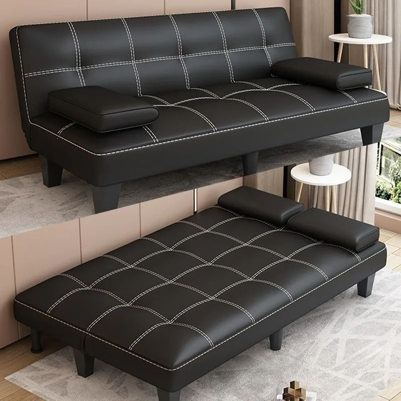 Dual-purpose sofa bed foldable simple lazy sofa rental house living room apartment small apartment office double