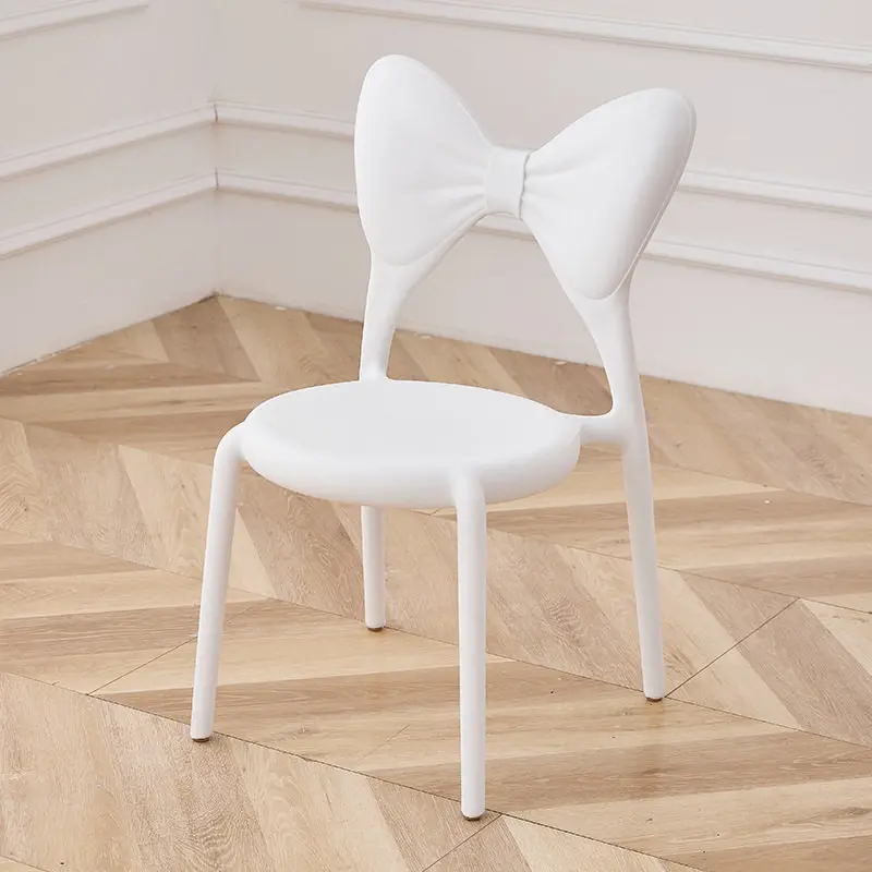 #Modern Nordic Stackable Bow Plastic Chair with European Union CE Certification for Apartments, Homes and Villas