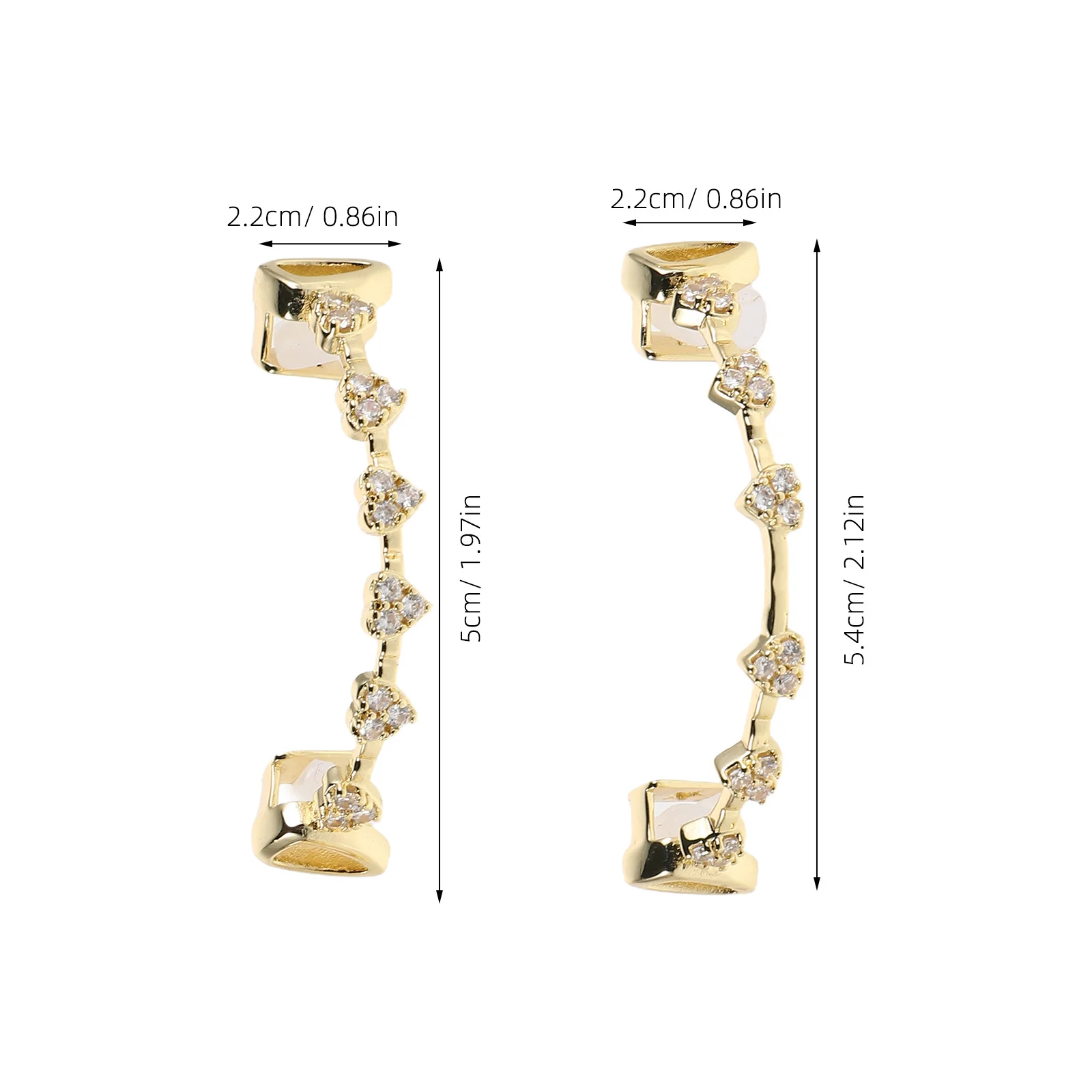 1Set Stylish Rhinestone Gold Plated Grill Teeth Trendy Hip Hop Mouth Accessory Rapper Party Fancy Dress Grill Teeth