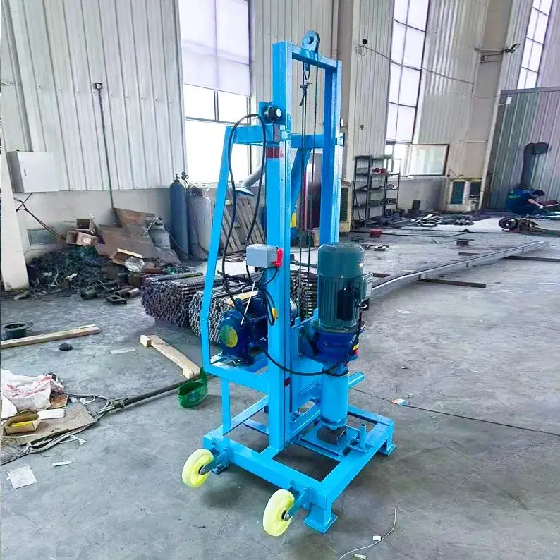 

Customized Hydraulic Electric Mini Water Well Drilling Rig 150m Deep Portable Drill For Home Well Construction