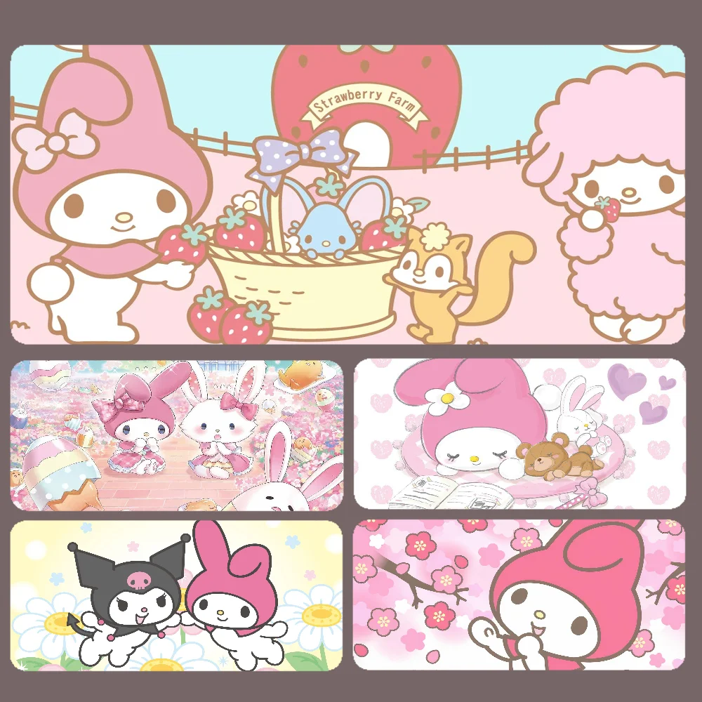 

Miniso Sanrio my melody Mousepad Large Mouse Pad Gamer Big MousePad for Computer