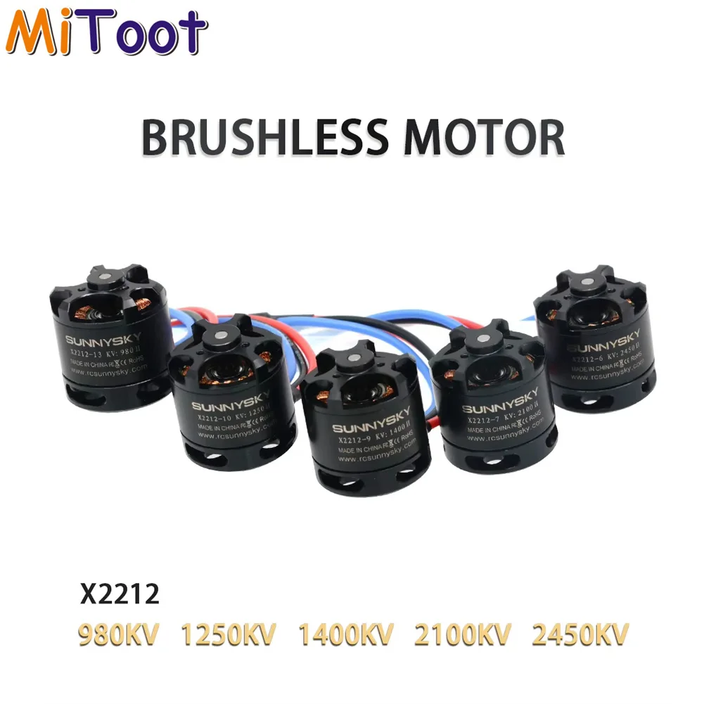 

SUNNYSKY X2212 980/1400/1250/2450KV Brushless Motor (Short shaft ) for Rc FPV Drone Quad-Hexa copter