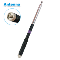 Walkie Talkie SMA Female Telescopic Gain Antenna for WouXun Kenwood BAOFENG UV-5R BF-888S Two Way Radio FP10120 VHF 136-174MHz