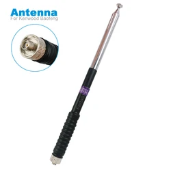 Antena de ganancia telescópica SMA para walkie-talkie hembra, para WouXun Kenwood BAOFENG UV-5R, Radio bidireccional FP10120 VHF 136-174MHz, BF-888S