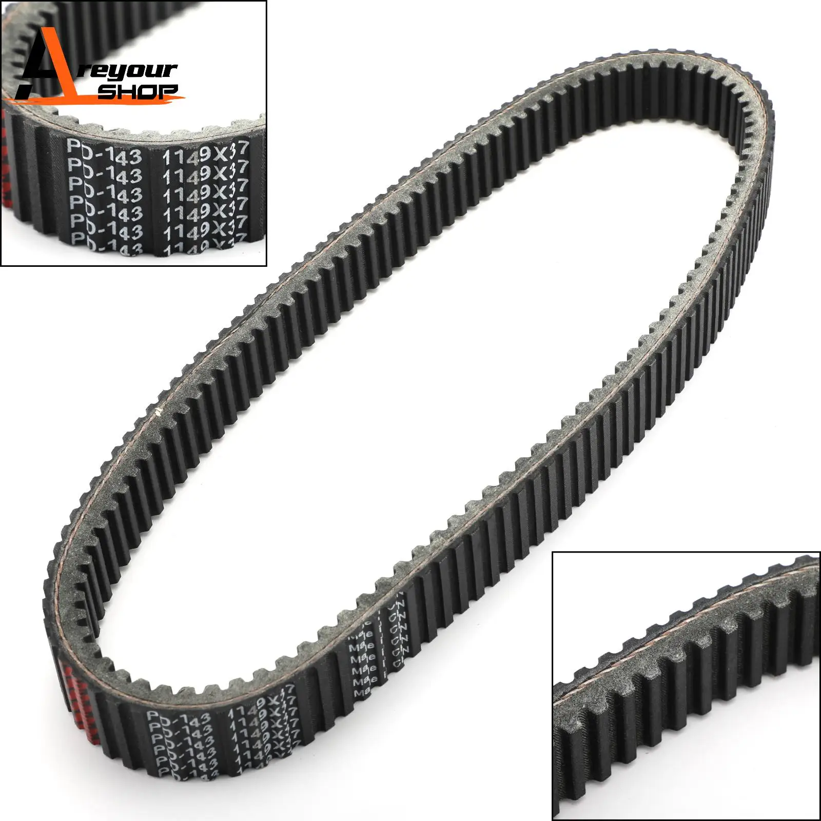 

Areyourshop Drive Belt for Polaris 3211177 Snowmobile Rush Pro S X Switchback Titan 800