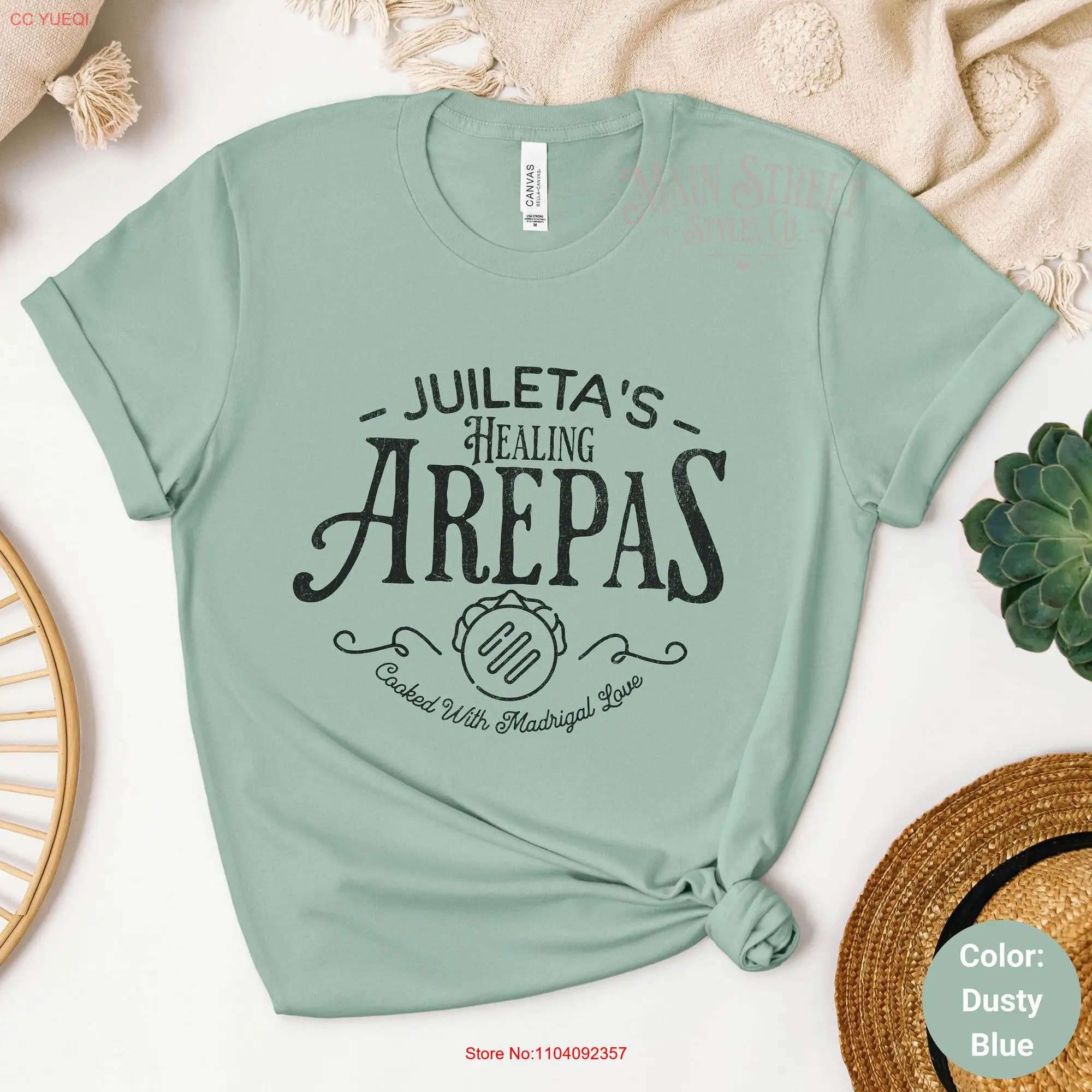 Encanto T Shirt Julietas Healing Arepas Light Weight Jersey  La Familiga Madrigal Magical Food Family