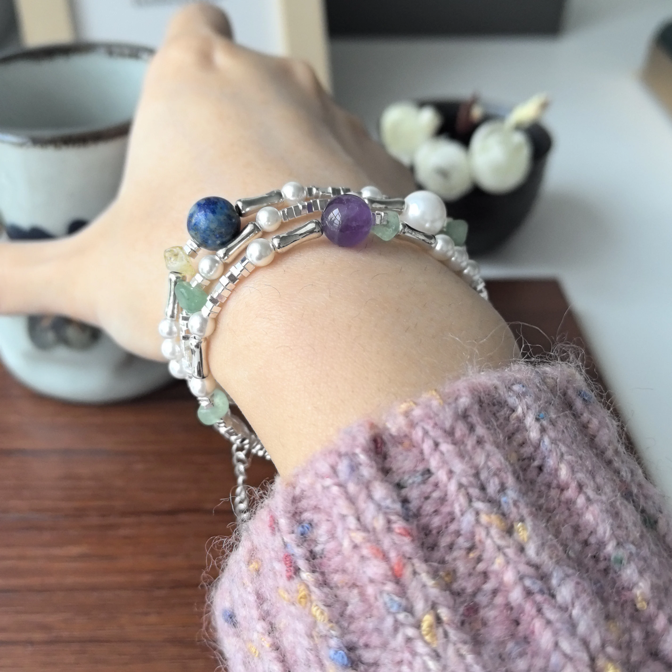 925 Sterling Silber Armband Armreif Einfache Grüne Blatt Elegante Natur Für Frau Mädchen Mode Schmuck Geschenk Dropship Großhandel – Detail 1