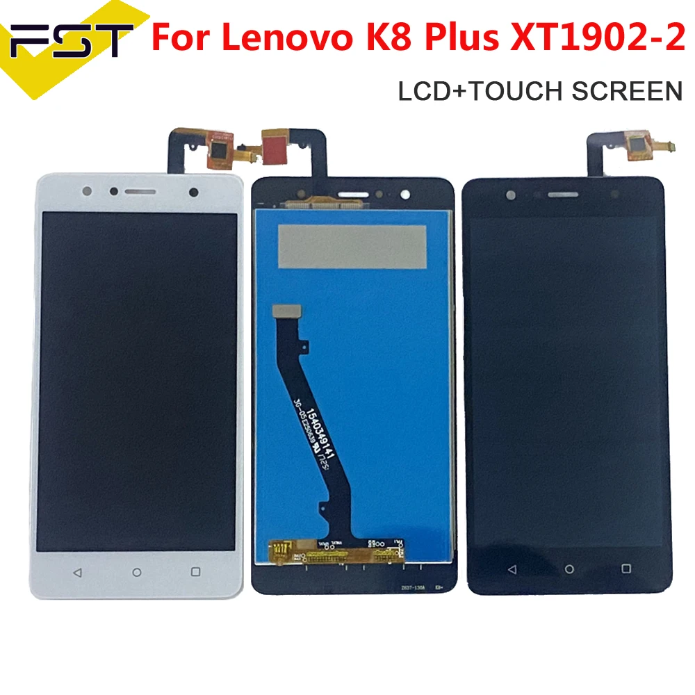 100% Original Touch Screen Digitizer LCD Display Assembly Display For Lenovo K8 Plus XT1902-2 L