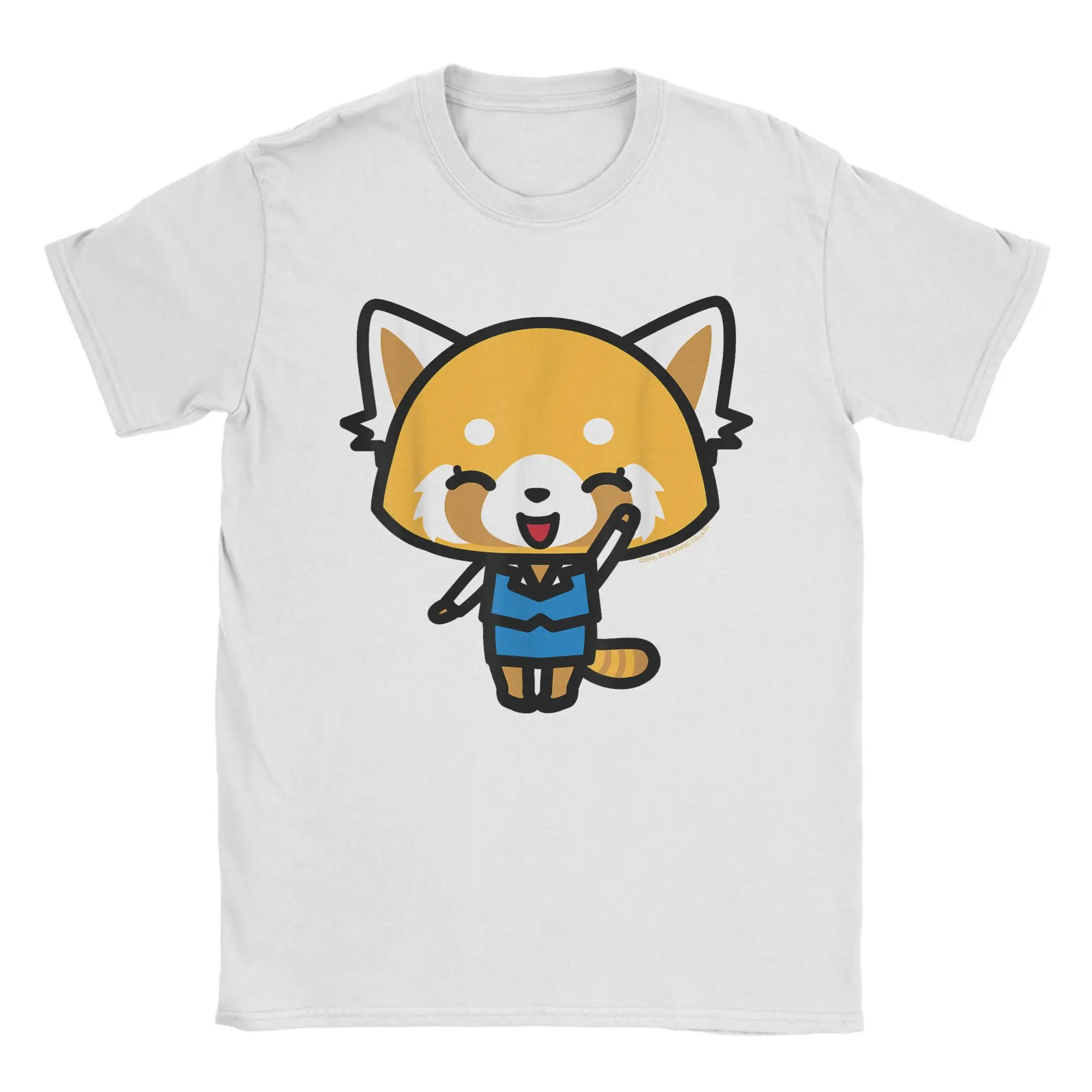 

Aggretsuko Happy Mood Anime T Shirt Summer Hipster T Shirts Men Cotton O-Neck Oversize Top Tees Short Sleeve Awesome Tshirt