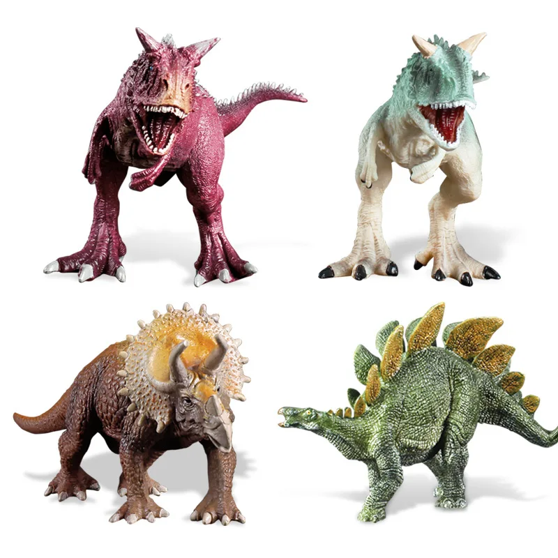 

Xiaodan Youpin Dinosaur Model Toys Carnotaurus Triceratops Stegosaurus Solid Plastic Lifelike Figurine Home Decor Collection
