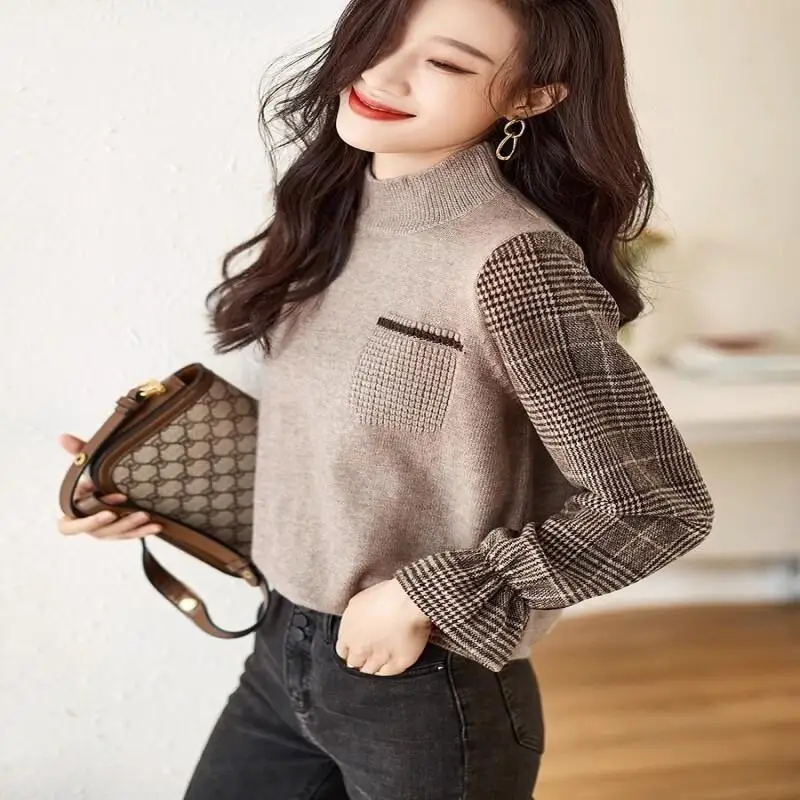 

Свитер вязаный Трикотаж Женская одежда зима 2025 Женский свитер Пуловер Зимняя одежда женские уютные топы Горячий стиль Мода