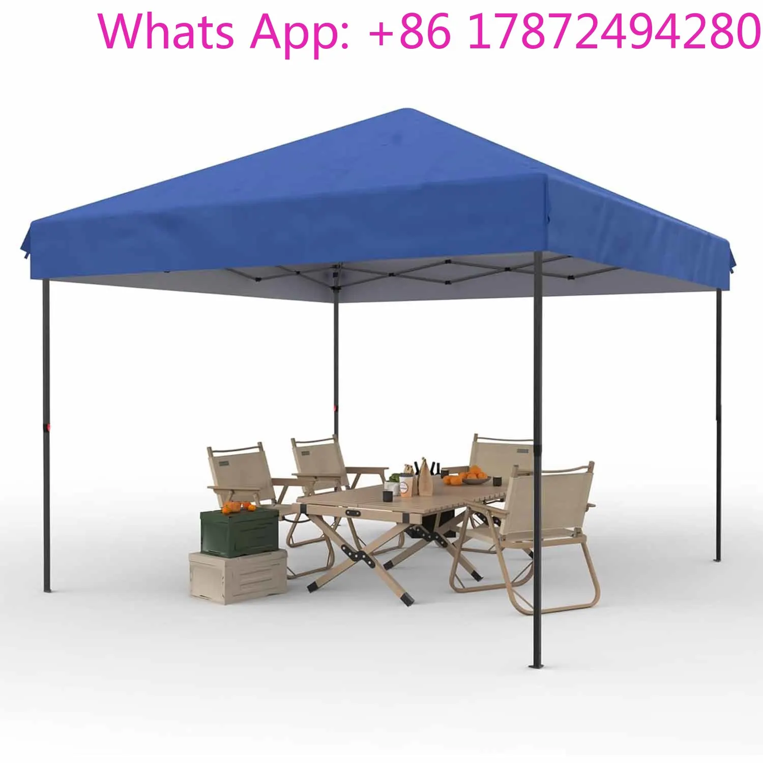 10x10ft pop-up canopy tent, heavy-duty commercial instant shelter without removable sidewalls