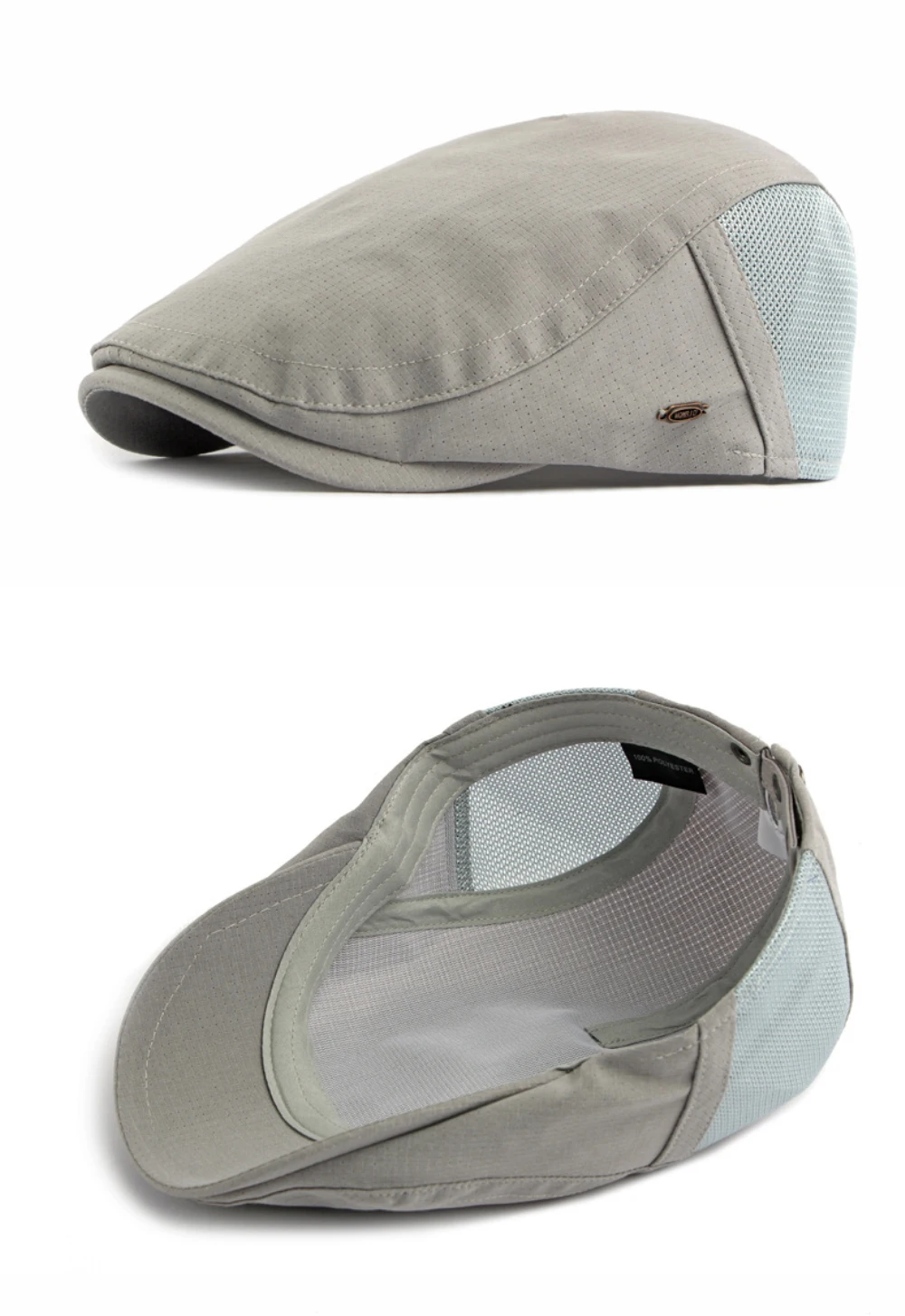 HT5109 Herren- und Damen-Baskenmützen, Frühling-Sommer-Sonnenkappe, Retro-Künstlermütze, Unisex Ivy Flat Cap, Verstellbare Netz-Baskenmütze – Detail 13
