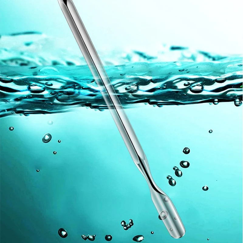 1 stks dubbelzijdige roestvrijstalen nagelriemschuiver dode huid push remover nagel pusher pedicure manicure gereedschap