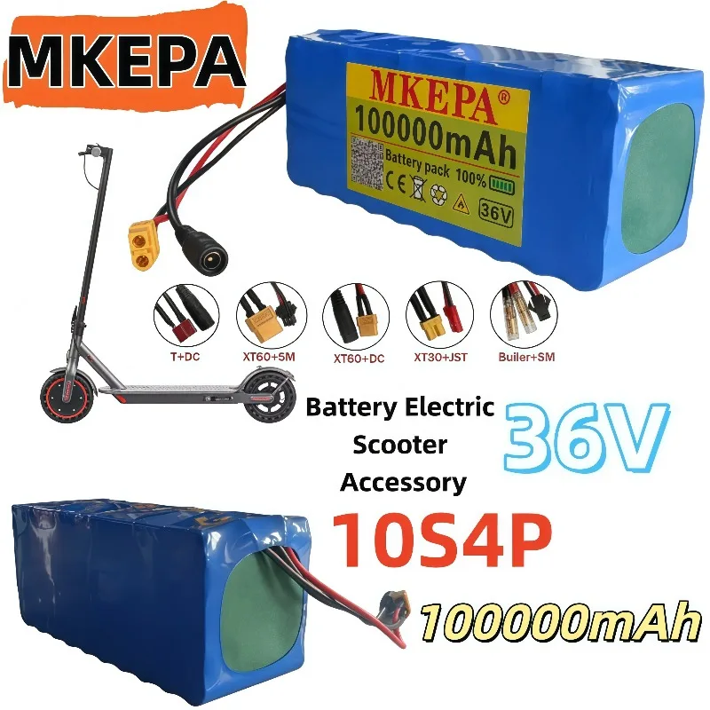 10S4P 18650 Li-ion Battery 36V 100000mAh 100Ah Electric Scooter Replacement Pack