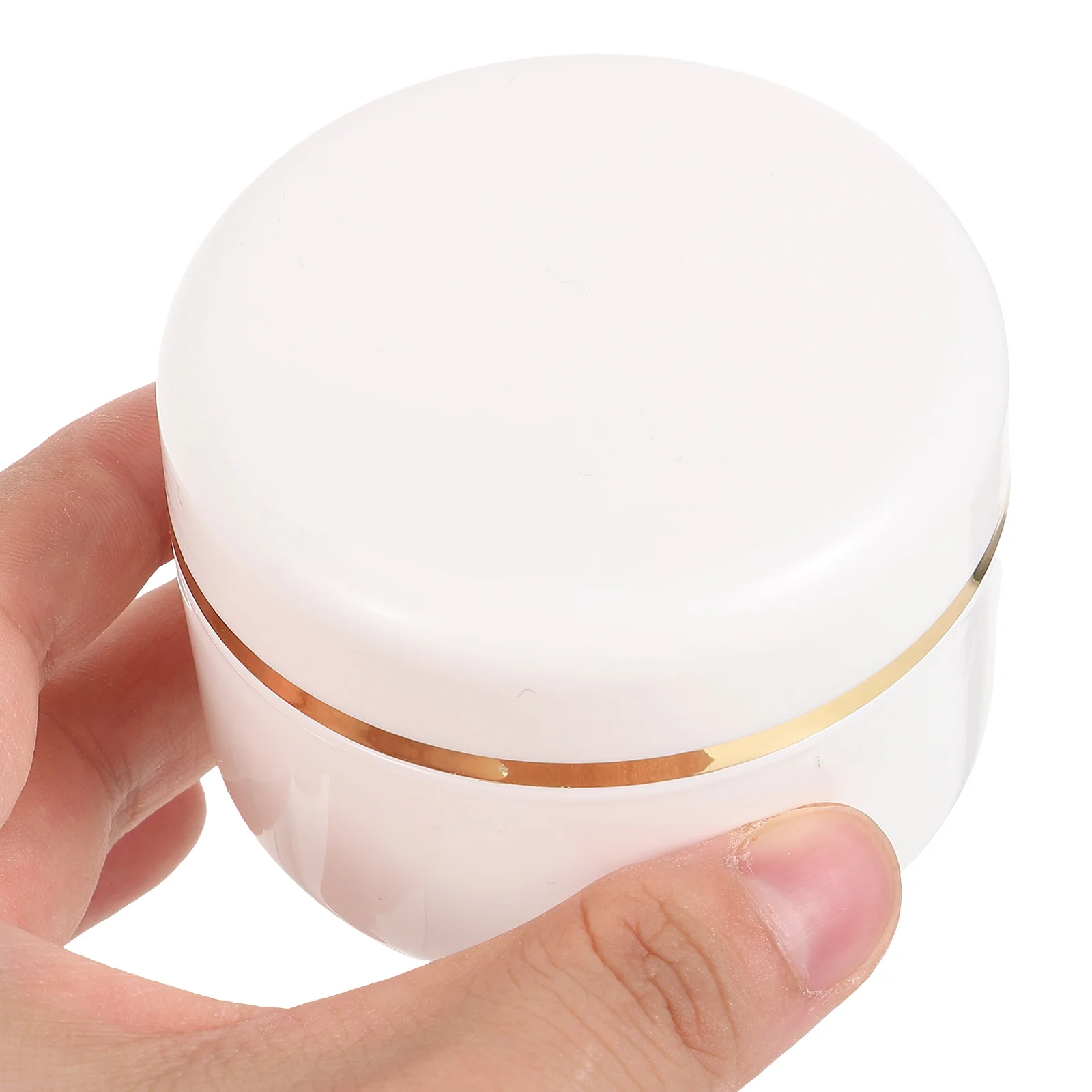 

6pcs Empty Cream Jar Lid Refillable Plastic Containers Travel Size Small Jars For Hand Cream Lotion Storage Sample