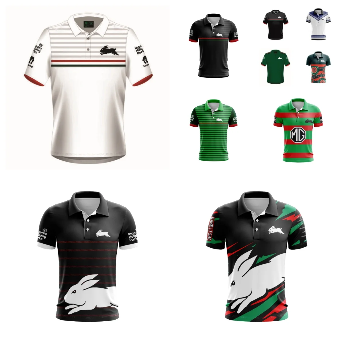 

2024 New High Quality NRL Rugby Shirt Rabbit Home and Away Rugby Shirt High Quality Clothing