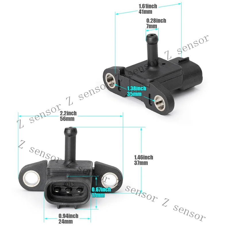 Z+ Pressure MAP Sensor MK369080 079800-5580 Suit For Mitsubishi J05 ISUZU 4HK1 6HK1