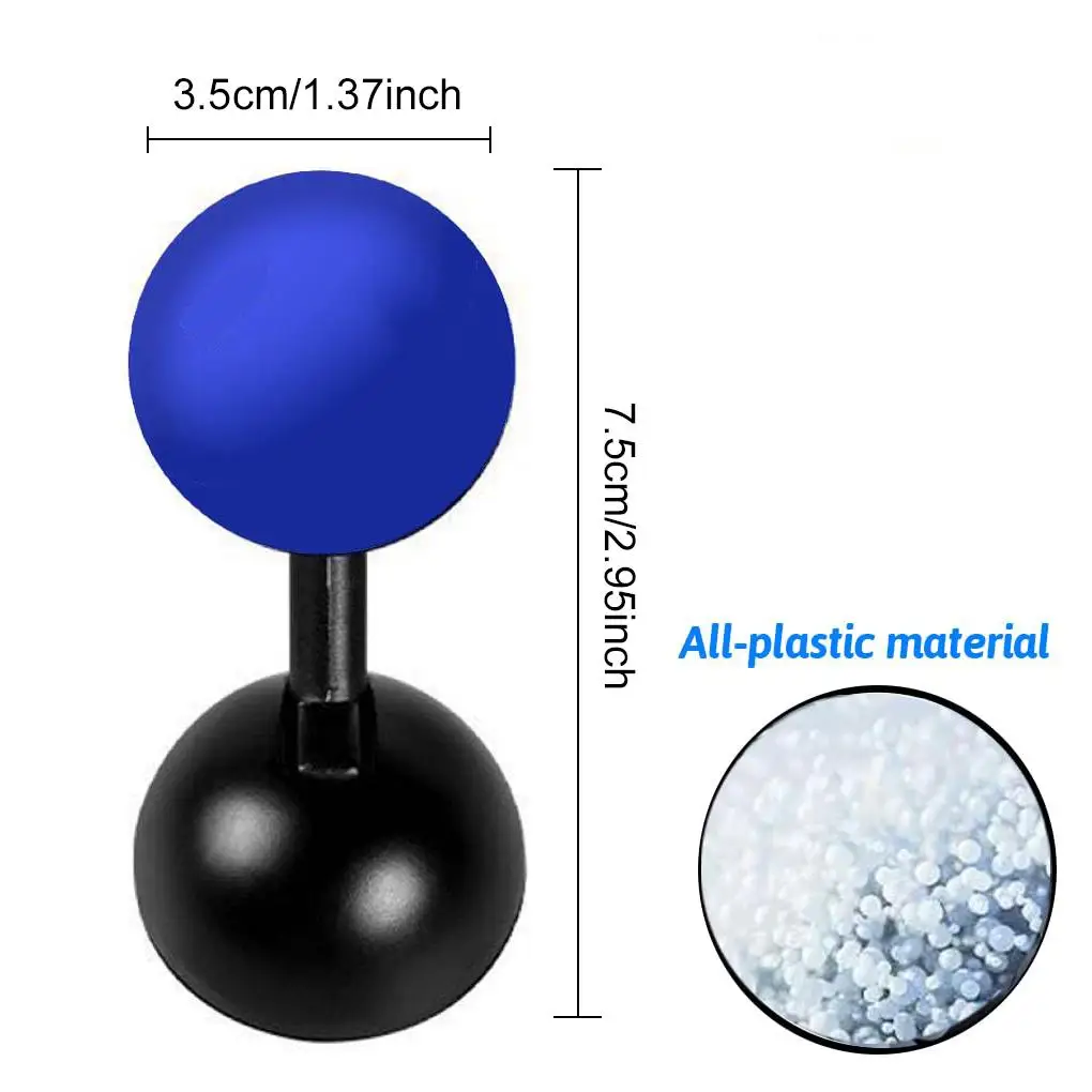 Car One-Touch Start Button Cover Push-to-Start Rocker Lever Engine Start Stop Joystick Ball Bar Starter Decorative Accessory 1 C