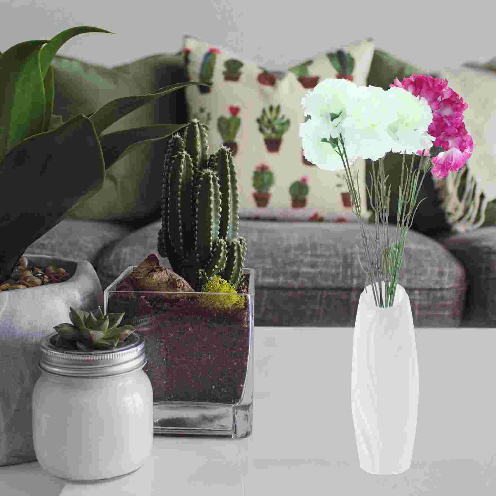 

4pcs Flower Bud Vases Decorative Flower Rose Vase for Tabletop Bookshelf Geometric Vases Geometric Rose Vase