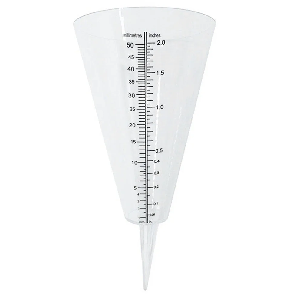 

Home Garden Rain Gauge Garden Décor 1pc Garden Rainfall Ground Precipitation Measurement Measuring Transparent