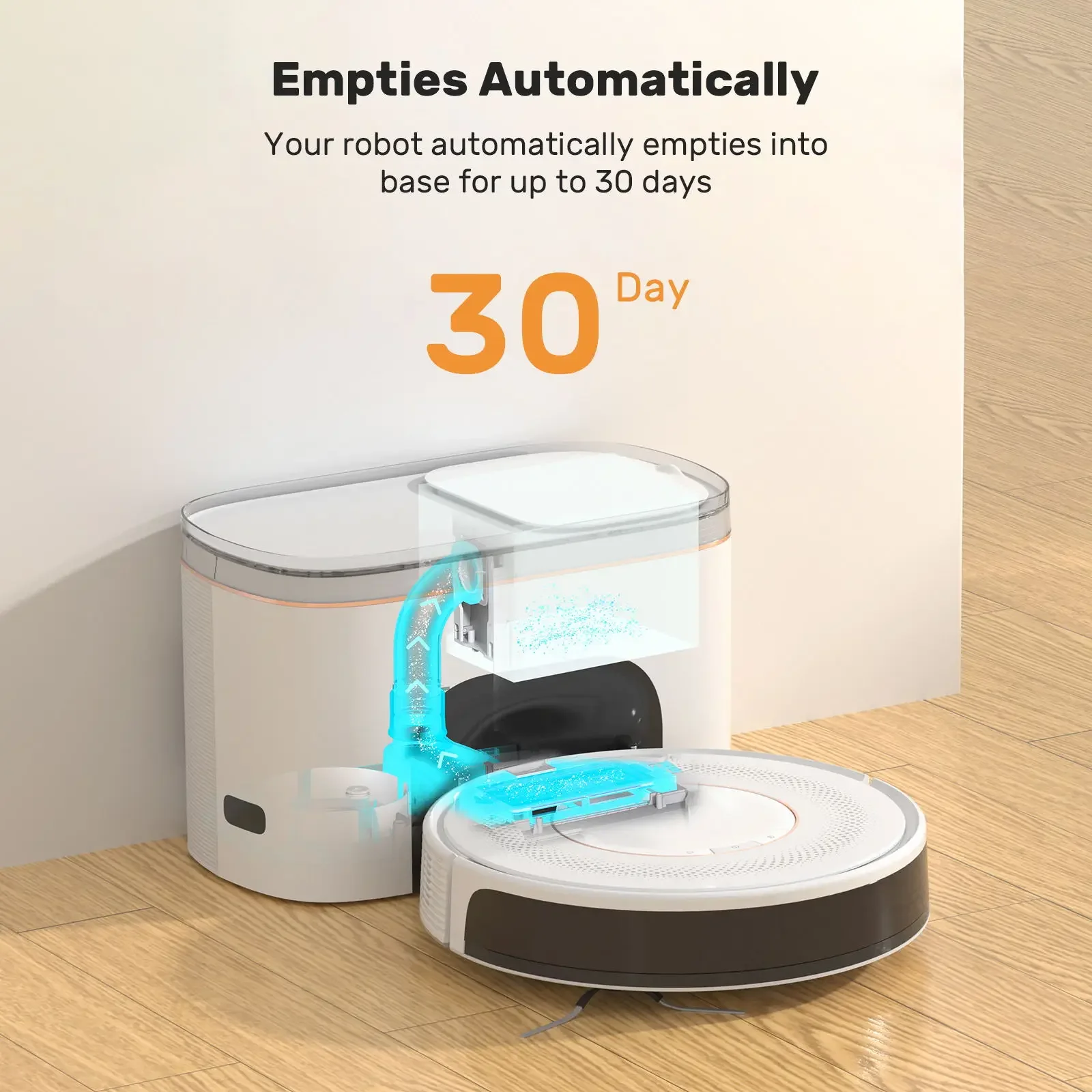 Intelligent Sweeping Mopping Robot with App Control Robot Vacuum Cleaner with Self-emptying Dustbin