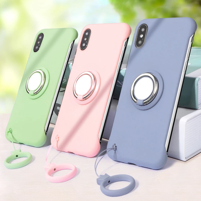 Luxury Universal Magnetic Finger Ring Holder Rotatable Mobile Phone Stand Grip Back Sticker Bracket Compatible All Mobile Phones