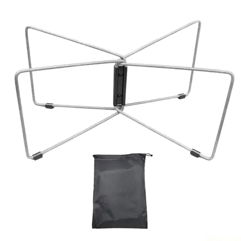 U2JB Camping Foldable Metal Stand Portable Metal Luggage Rack Ice Box Holder Coolers Stand for Outdoor Fishing - view 4