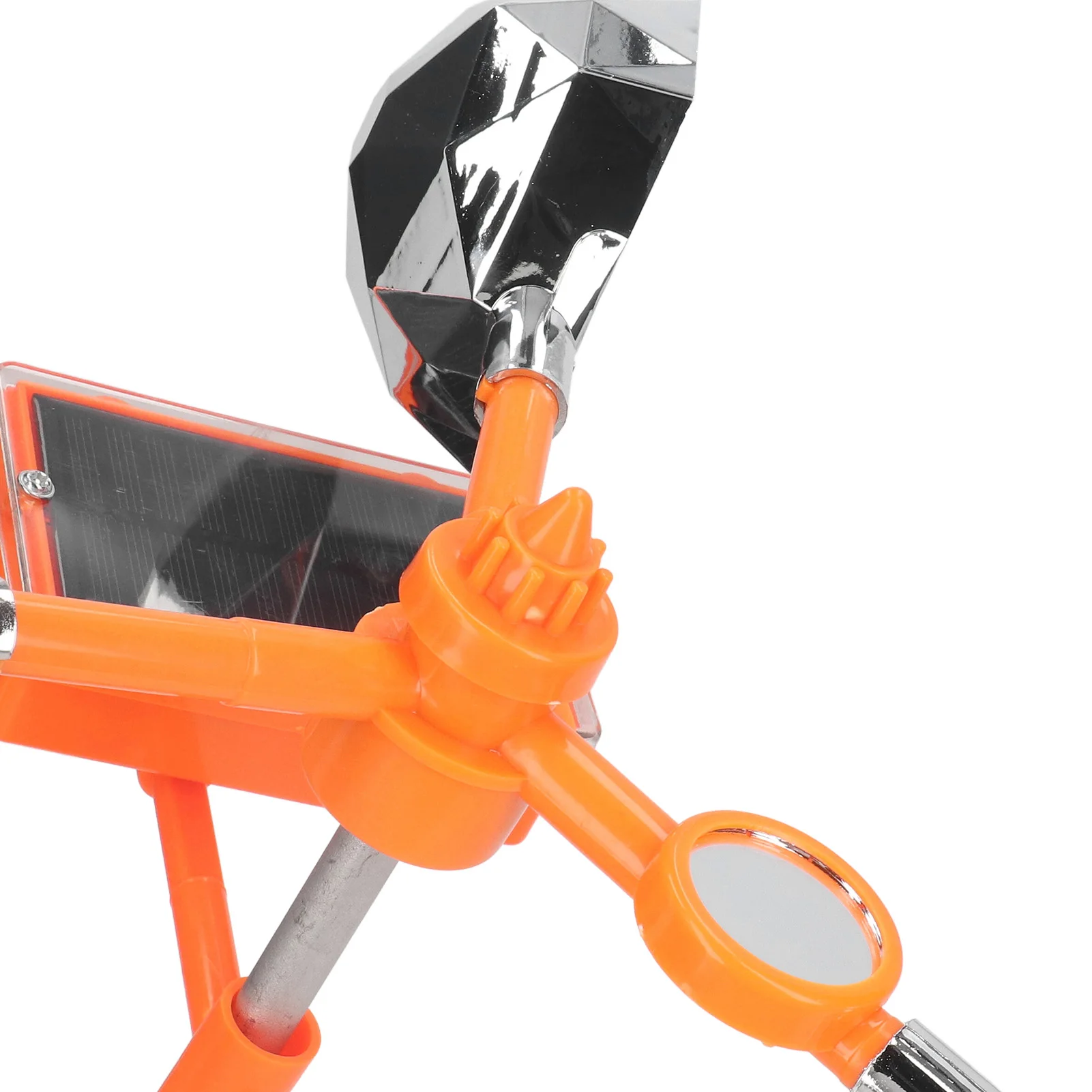 Solar Sound Light Powered 3-in-1 Bird Repeller 360° Rotating Soar Bird Flashing Deterrent For Orchard Farm Garden Pon