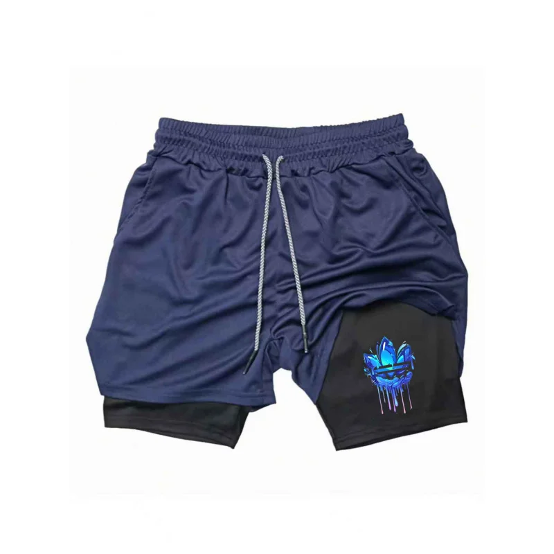 

Men 2 in 1 Double Layer Running Shorts Sports Mesh Breathable Basketball running Shorts 2026 Summer Casual Shorts Men's clothing