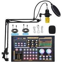 800 Professional Dj18 Sound Card Set BM800 Mic recording Studio Condenser Microphone For Karaoke Podcast For Studio Recording