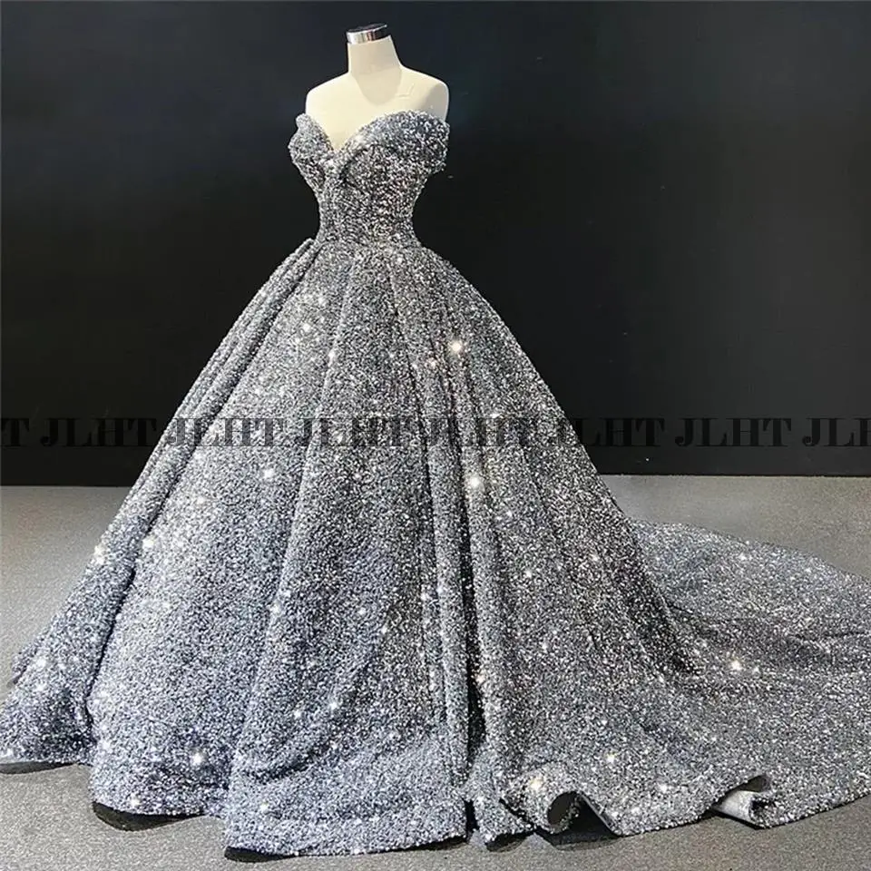 فساتين سهرة رسمية للحفلات الليلية الفاخرة للنساء أنيقة مطرزة بالترتر رداء De Soiree بدون أكتاف فستان طويل للحفلات الراقصة مخصص