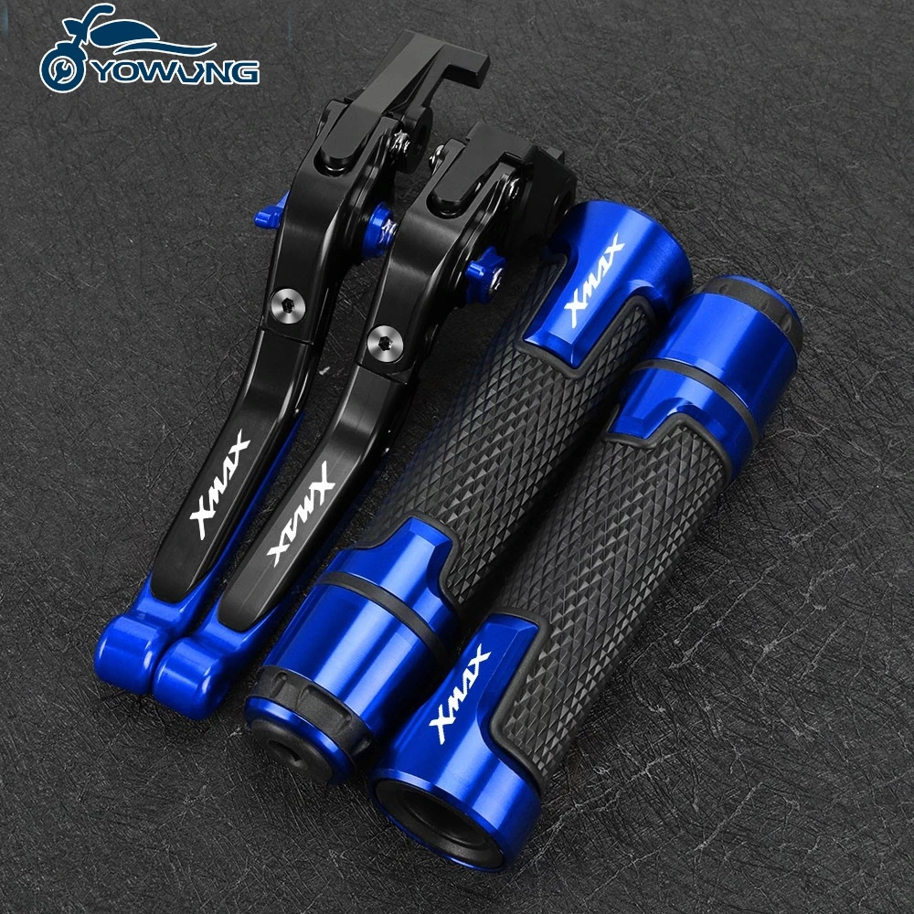 Motorcycle CNC Folding Brake Clutch Levers Handlebar Grip Ends For YAMAHA XMAX 125 200 300 400 X MAX X-MAX 2015 2016 2017-2020