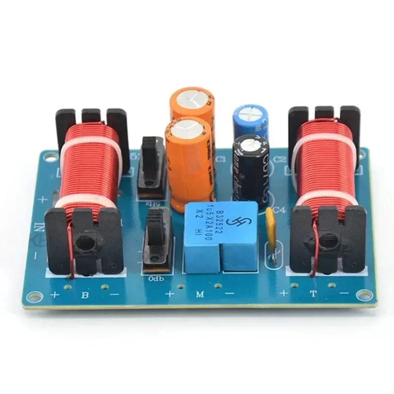 

150W Audio Filter Circuit Board Multi-segment Adjustable 3 Ways Speaker Filter Crossover 50Hz-20KHz for 4-11in Speaker Upgrade