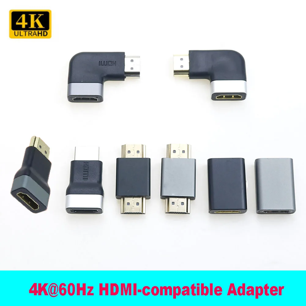 HDMI 2.1 Adapter 90 270 Degree Right Angle 1 to 2 4K HDMI Male to Female Cable  Converter HDMI Extender TV PS4