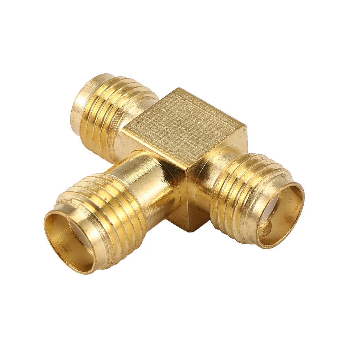 حار بيع SMA أنثى إلى اثنين SMA أنثى الثلاثي T RF محول موصل 3 طريقة الفاصل