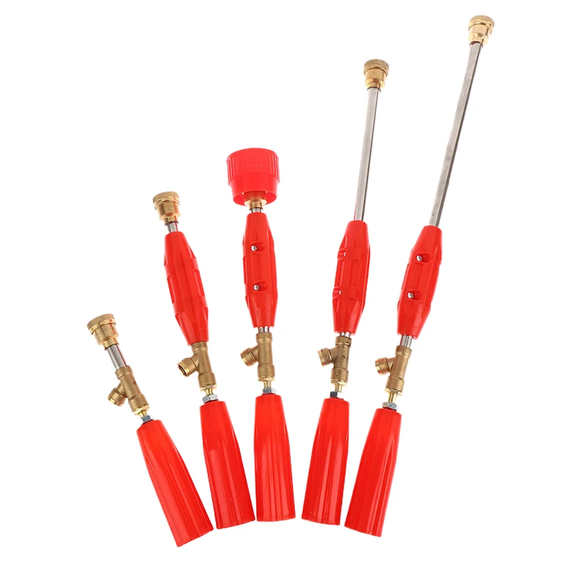 Garden Sprayer Nozzle High Pressure Water Spray Sprinklers Adjustable Power Sprayer Nozzle Spraying Rod Agriculture Tools