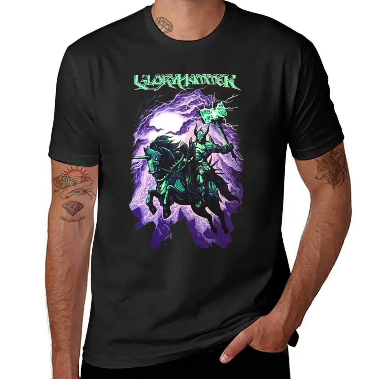 

Gloryhammer - Chaos Wizard T-Shirt oversized t shirt shirts graphic funny t shirts men