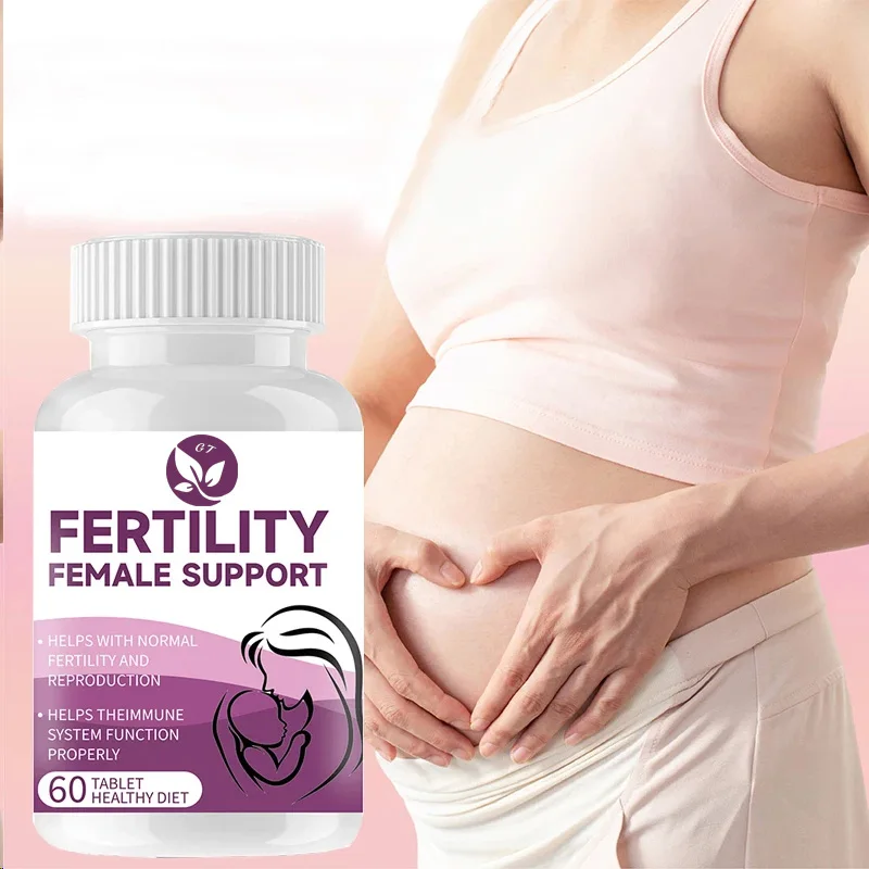 Apoio para a fertilidade com vitaminas múltiplas - ajuda com ovulação e prepara o corpo para conceção -60 cápsulas