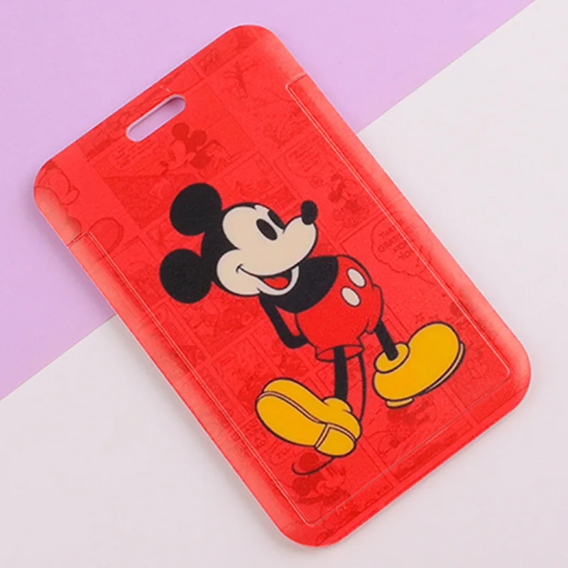 Disney Minnie porta carte cordini porta porta ragazze porta corda appesa porta Badge cinturino collo biglietto da visita piccolo regalo