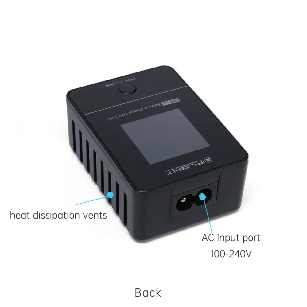 IFlight M4 AC 30W 2.5A Smart Batterij Balanslader 2-4S Volledige kijkhoek display 100-240V XT30 Uitgang voor FPV Racing Drone