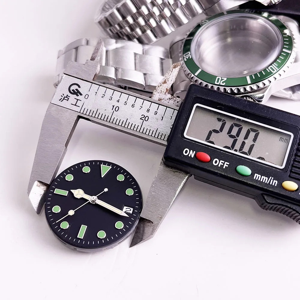 39.5 Dome glass mirror retro stainless steel case, stainless steel strap, suitable for NH34 NH35 NH36 sports accessories image 2