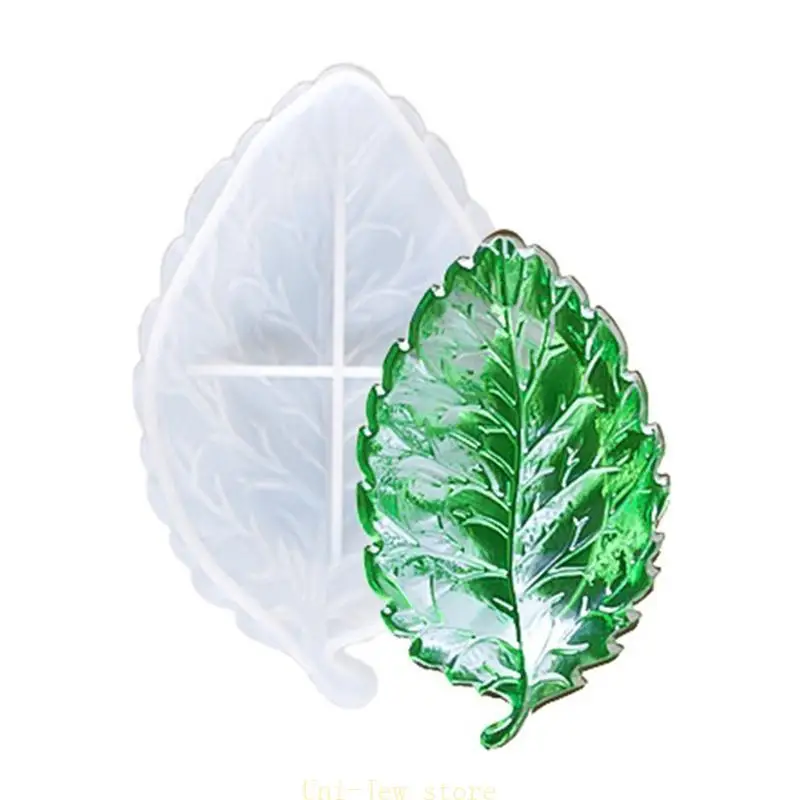 leaf shaped resin mold diy plate mold for fruit tray serving board kitchen craft tool