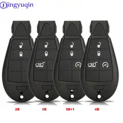 jingyuqin  With Blade 3 4 5 6 7 Buttons Remote Smart Key Shell For Chrysler Jeep Grand Cherokee 2008 - 2015 Fob Smart Key Case