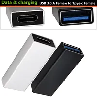 High Speed USB C USB 3.1 Type C Female to USB 3.0 A Female Adapter Converter Adaptor 5gbps Aata Transmission Black Silver