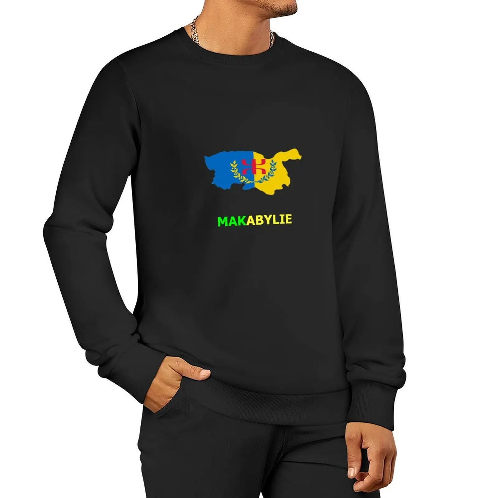 MAK KABYLIA Pullover men's autumn clothes men wear men's winter sweater men's sweat-shirt set sweatshirts for men